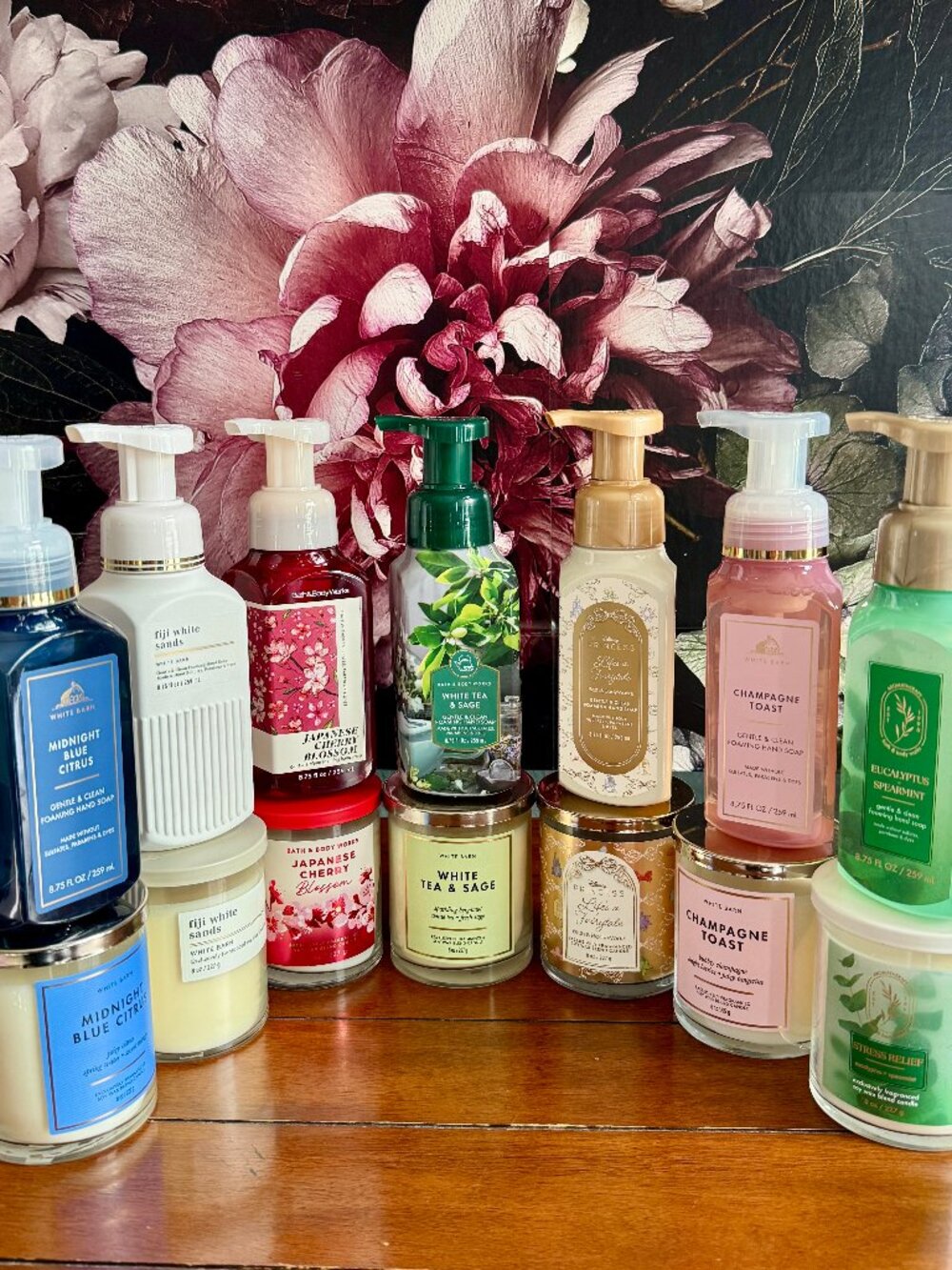 NEW 2-Pc Single Wick Candle & Foaming Hand Soap BBW Choose your Scent